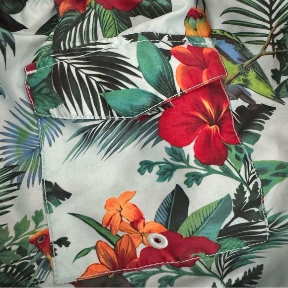 Men's Tommy Bahama Tropical Hawaiian Print Men's Swim Shorts - Picture 9 of 9